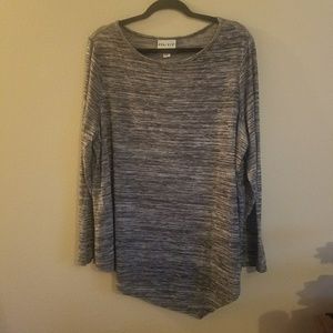Gray Ava & Viv Knit Top